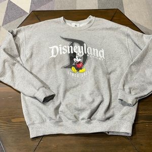 Disneyland gray crewneck sweater